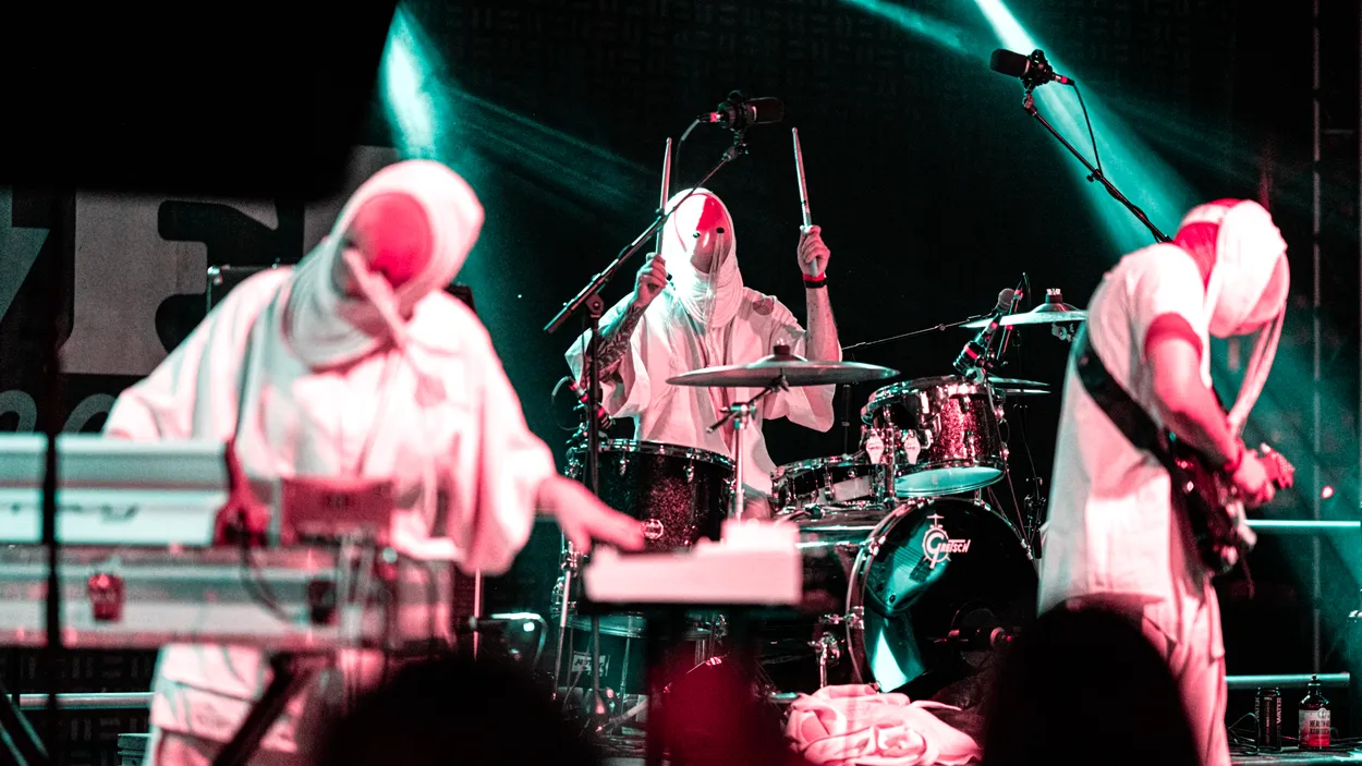 Austin TV performing live at Post. Festival, Indianapolis in 2026 — concert photography by James Anthony Brooks