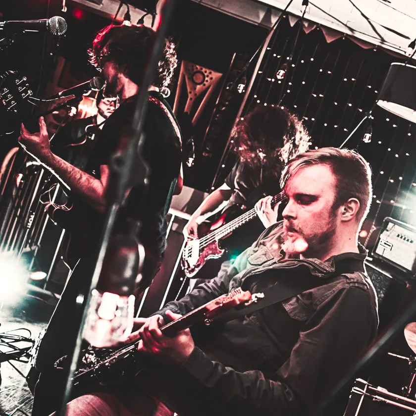 Pale Grey Lore performing live at Big Room Bar, Columbus in 2018 — concert photography by James Anthony Brooks