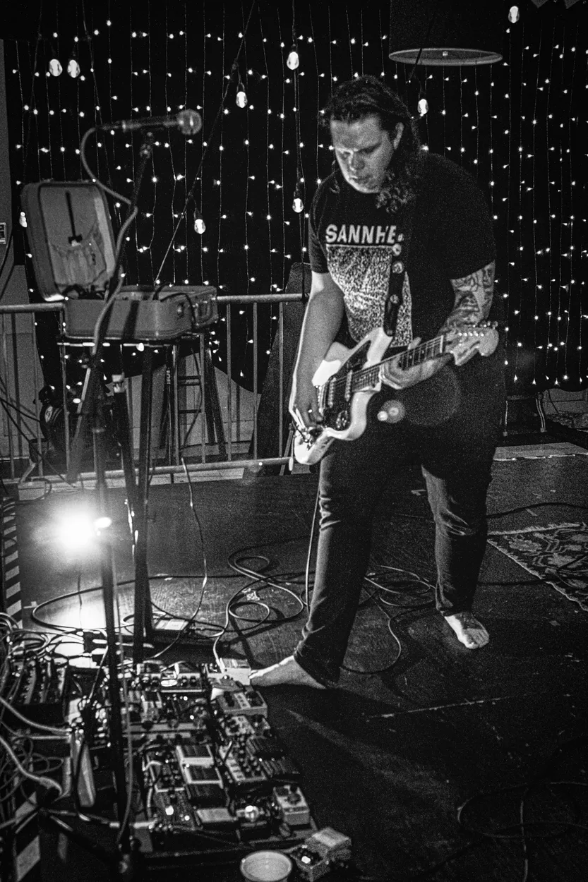 Planning for Burial performing live at Big Room Bar, Columbus in 2018 — concert photography by James Anthony Brooks
