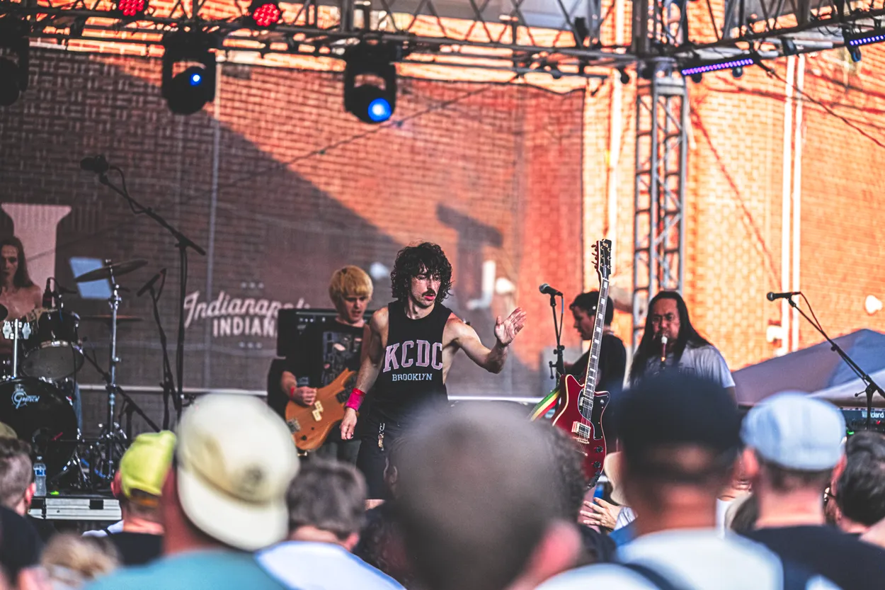 The Armed performing live at Post. Festival, Indianapolis in 2026 — concert photography by James Anthony Brooks