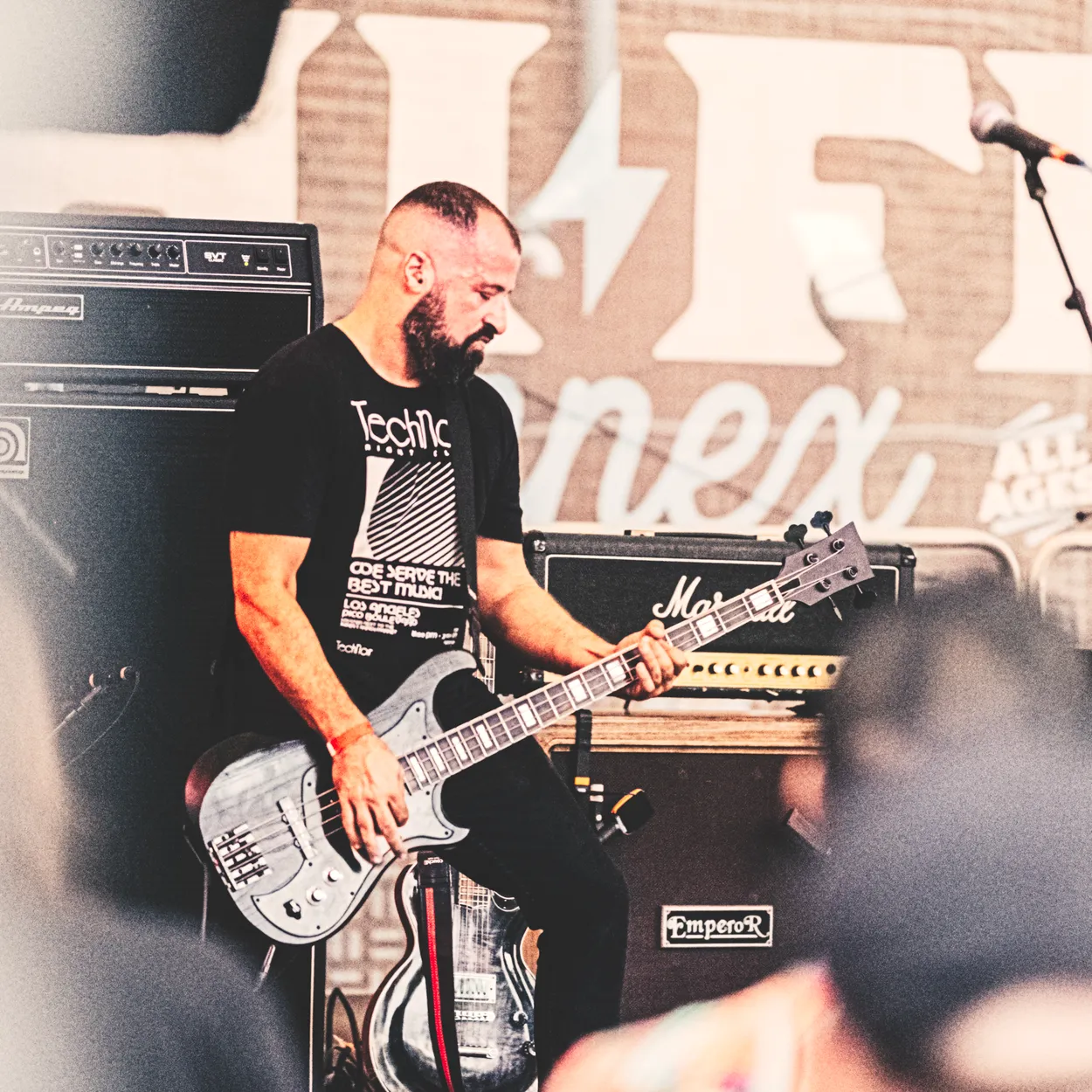 Torche performing live at Post. Festival, Indianapolis in 2026 — concert photography by James Anthony Brooks